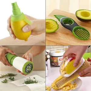 Essential Kitchen 5 Gadget Paket Kräutermühle Avocado Werkzeug Mais Stripper Schneider-