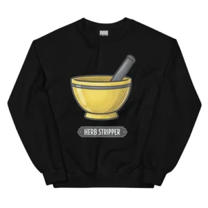 Kräuter Stripper Küche Kochutensilien Rundhalsausschnitt Sweatshirt-